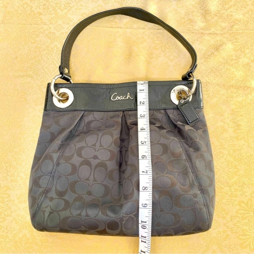 Women’s Coach Ashley Black Signature Purse - Picture 6 of 11